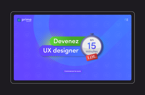 Devenez UX designer en 15 minutes - couverture projet